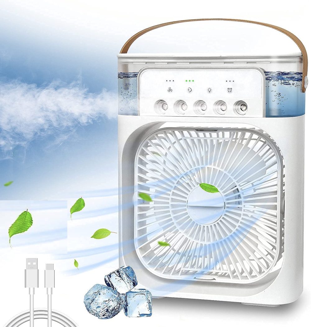 Air Cooler Fan With Mist Flow, misk making fan, air cooler fan price in bd, misk making fan on bd, extonic fan,