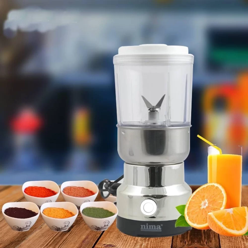 Nima 2 in 1 Electric Grinder, electronic grinder, electric blender, nima, nima 2 in 1, minhaj zone, minhajzone, blender,