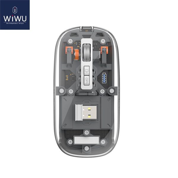 wiwu crystal mouse, transparent mouse, wireless mouse, wiwu mouse, wiwu transparent mouse, wiwu crystal transparent wireless mouse, wiwu crystal transparent mouse price in bd, wiwu crystal transparent mouse in price in bangladesh, minhajzone,