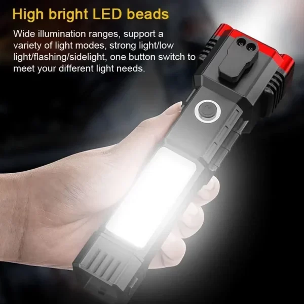 Portable Rechargeable Torch LED Flashlight, torch light, led light, torch light price in bangladesh, flash light, torch light price in bangladesh, minhajzone,