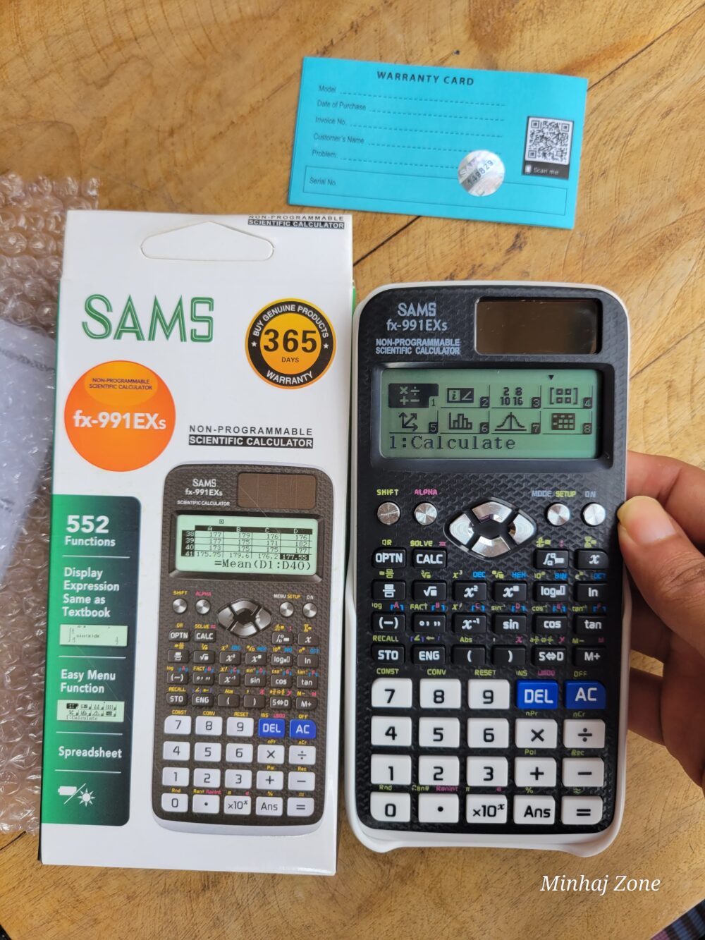 SAMS fX 991ex s scientific calculator, SAMS fx-991ex ssams calculator, fx 991ex calculator, casio fx 991ex calculator, original calcualtor, sams calculaor price in bd, minhajzone, online shop,