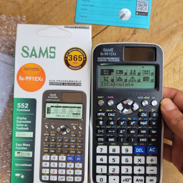 SAMS fX 991ex s scientific calculator, SAMS fx-991ex ssams calculator, fx 991ex calculator, casio fx 991ex calculator, original calcualtor, sams calculaor price in bd, minhajzone, online shop,