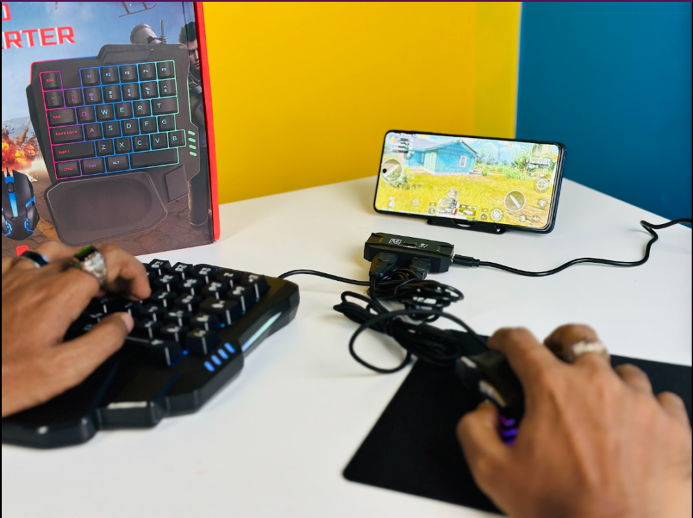 GearUP K190, gaming mouse and keybord, combo, gaming setup, mobile gaming, minhajzone, online shop,