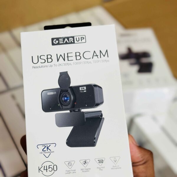 gearup k450, Webcam, Webcam with Privacy Cover, gearup webcam, USB Webcam with Built-in Mic, minhaj zone, minhajzone,