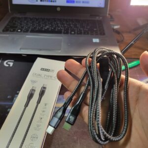 GearUP CC6015 Type-C to C 60W PD Fast Charging & Data Cable – 1.5m, 60w type c cable, data cable,