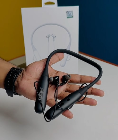 GearUP Neckband P2, neckband, gearup p2 neckbad price in bd, neckband price in bd, minhajzone, long battery life neckband price inbd,