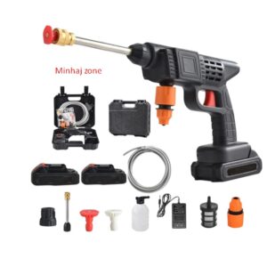 High-Pressure Car Wash Spray Gun Machine, High-Pressure Car Wash Spray Gun Machine with Rechargeable 2 Batteries,
