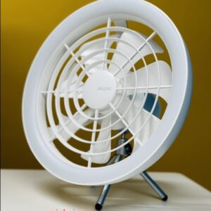 JISULIFE FA17 Rechargeable Fan with LED Ceiling Fan - White Color