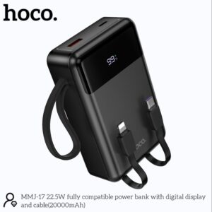 Hoco MMJ-17 22.5W Power Bank – 20000mAh, power bank 20000 mah, minhajzone,
