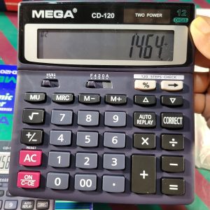 MEGA cd- 120 Electronic Calculator 12 digit, desktop calculator,