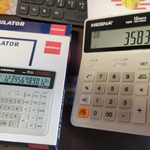 MEGNA M010 Desktop electronic calculator white color, calculator, desktop calculator,